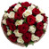 bouquet of red and white roses. Panama