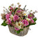 floral arrangement in a basket. Panama